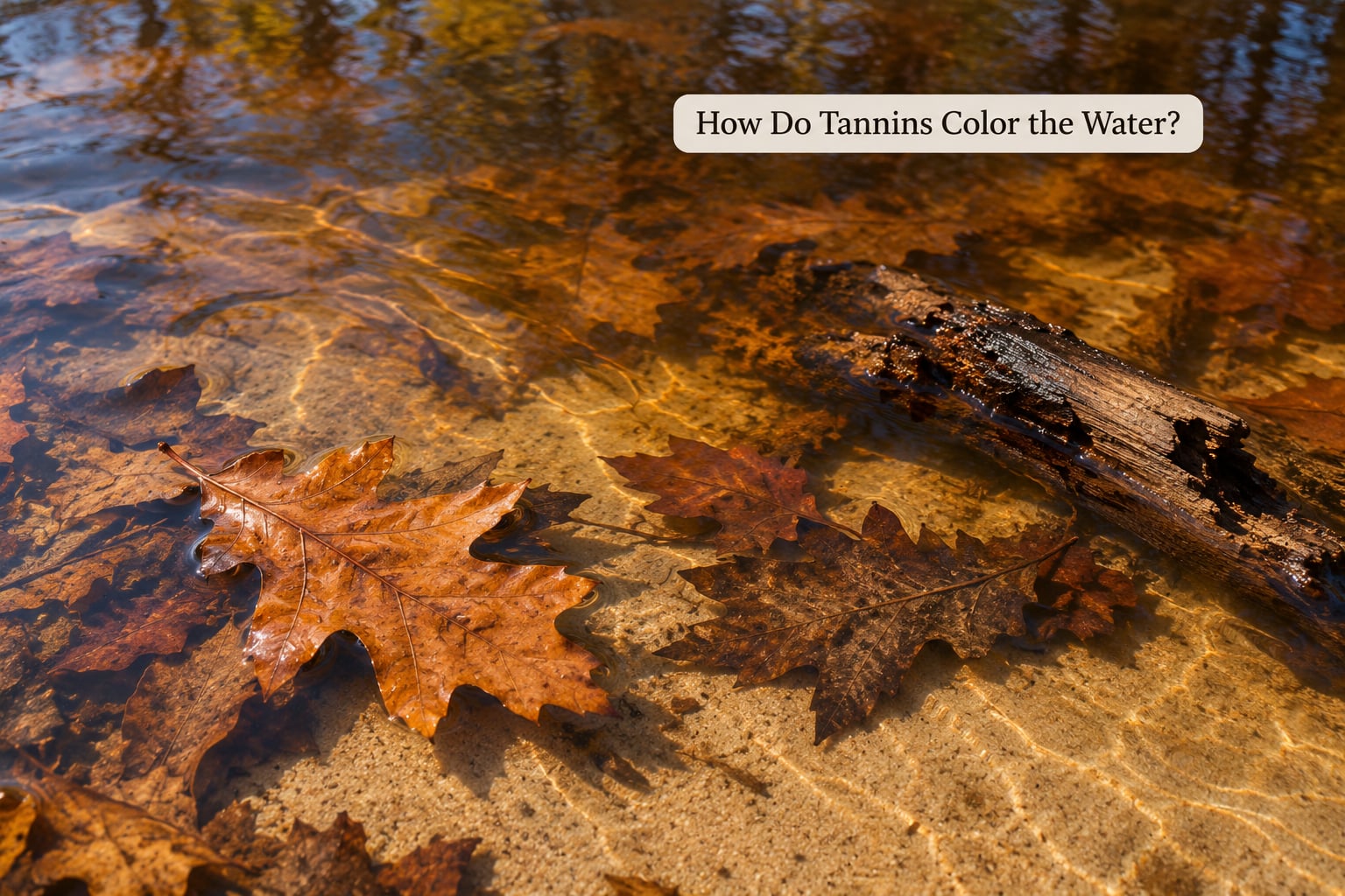 How Do Tannins Color the Water?