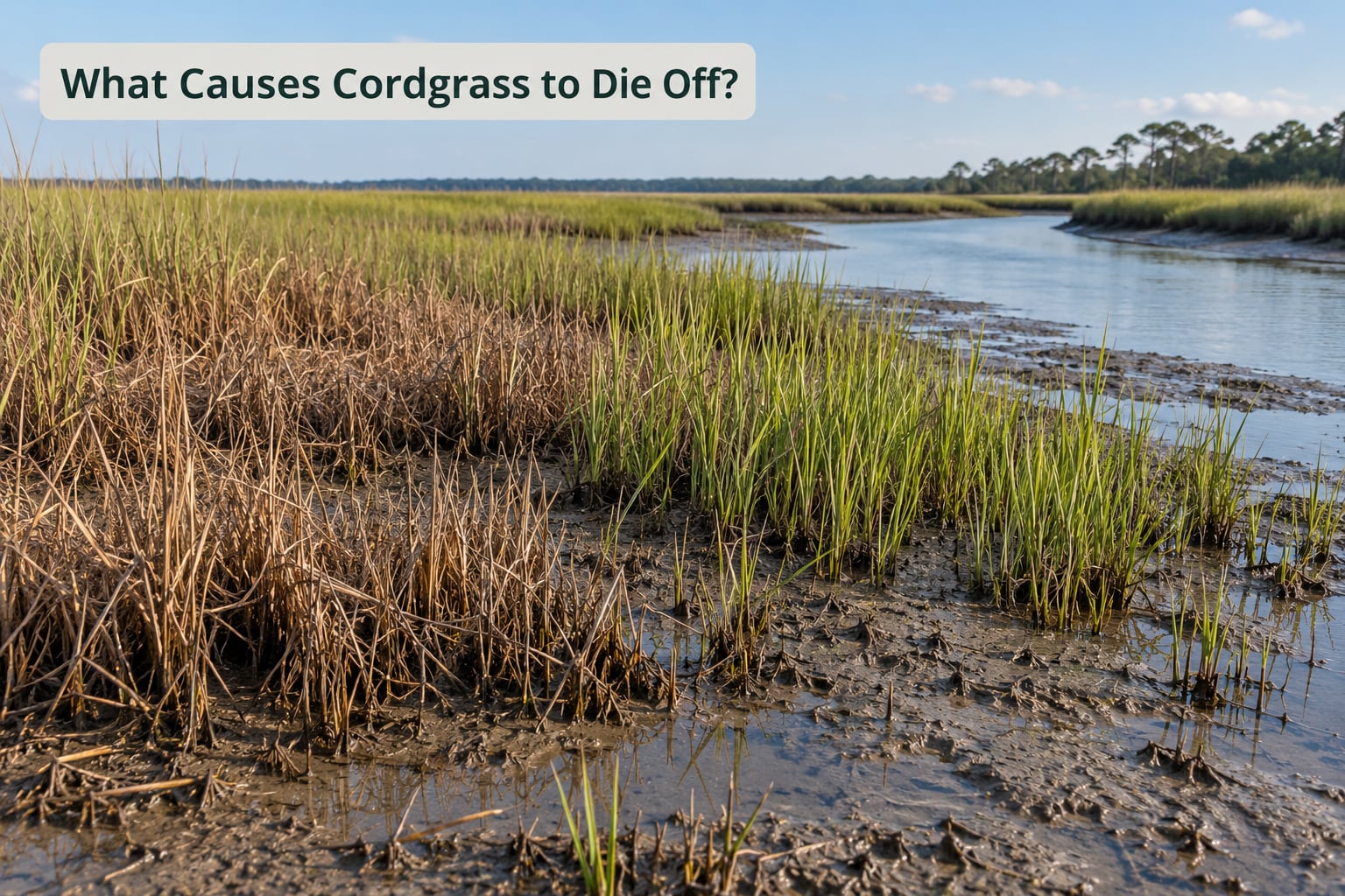 What Causes Cordgrass to Die Off?