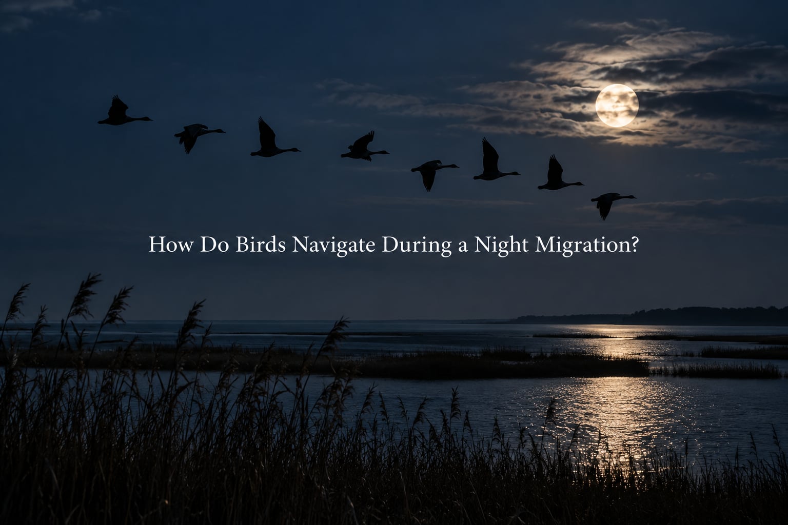 How Do Birds Navigate During a Night Migration?