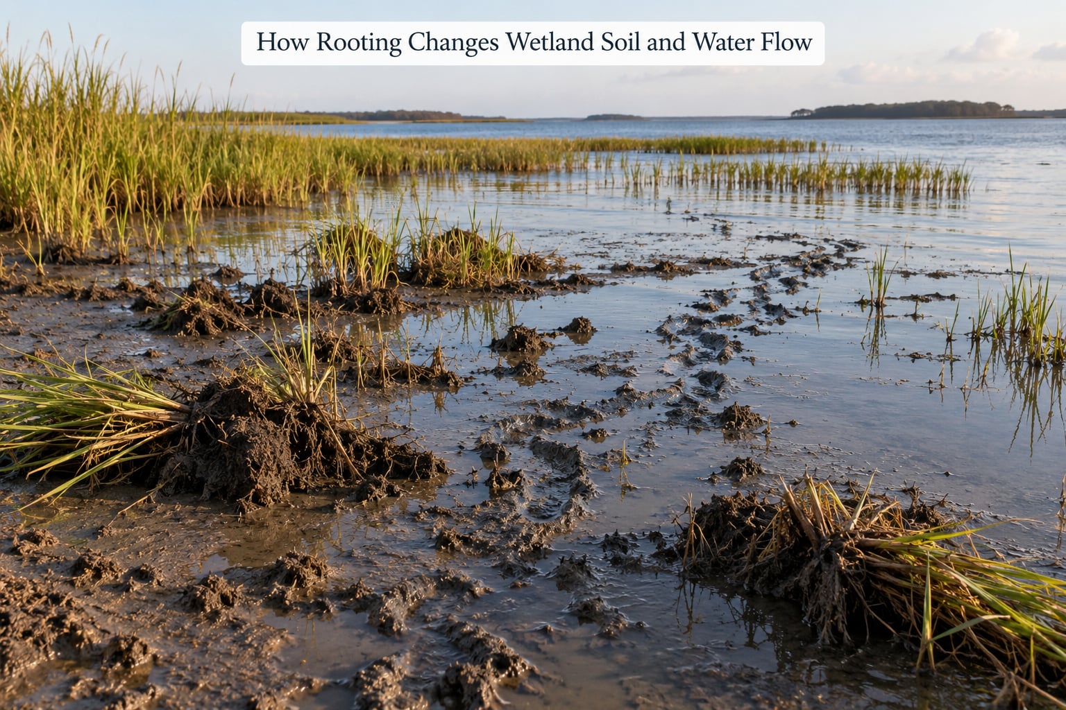 How Rooting Changes Wetland Soil and Water Flow